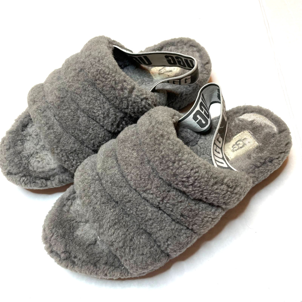 Ugg Fluff Yeah Slides Slippers sling back Size 7